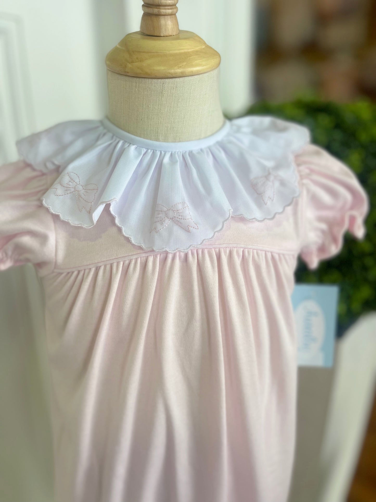Pink Cotton Bow Gown