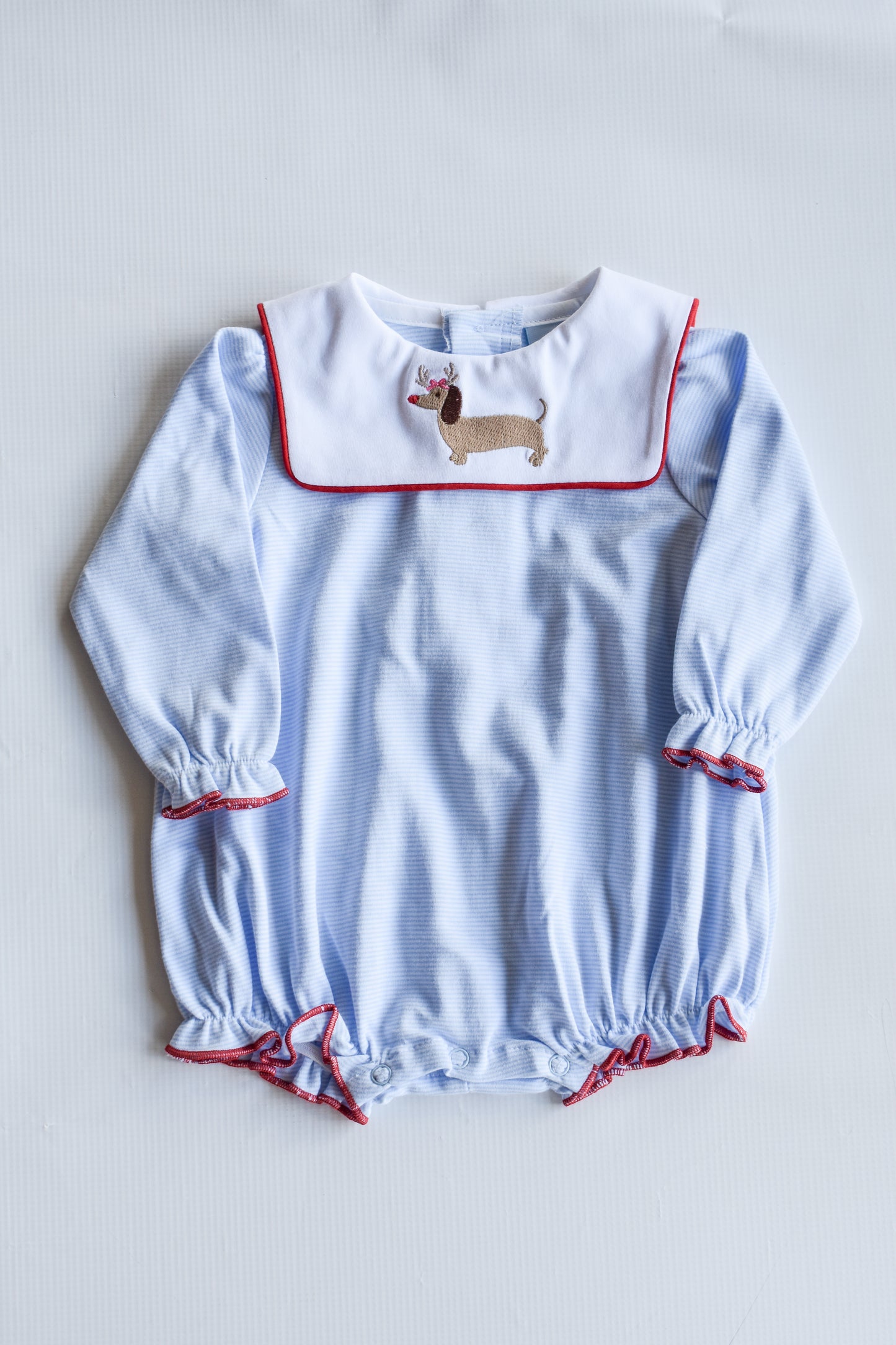 Ruthie Reindog Girl's Blue Knit Bubble