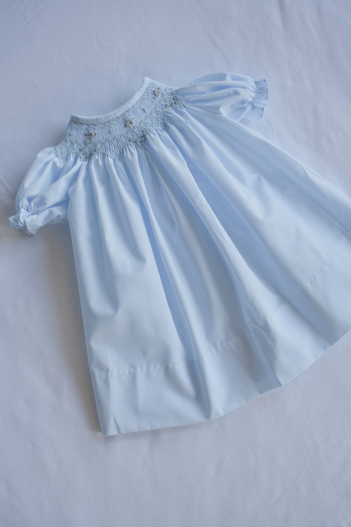Lily Whispers-Blue Bishop Dress