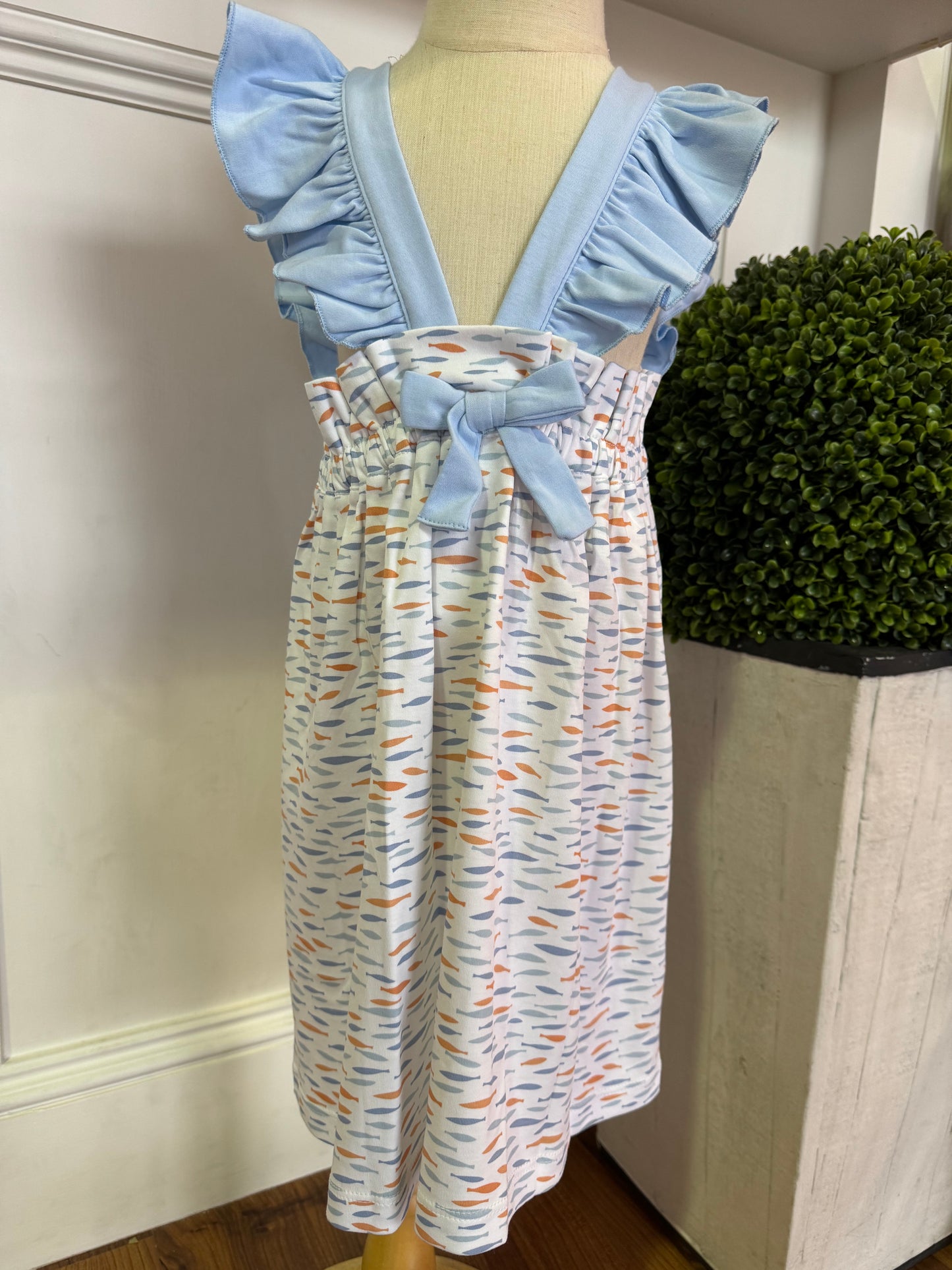 Girl's Pinafore Fish Dress