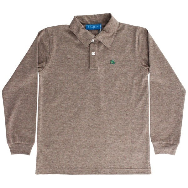 Barkside Brown-Long Sleeve Polo
