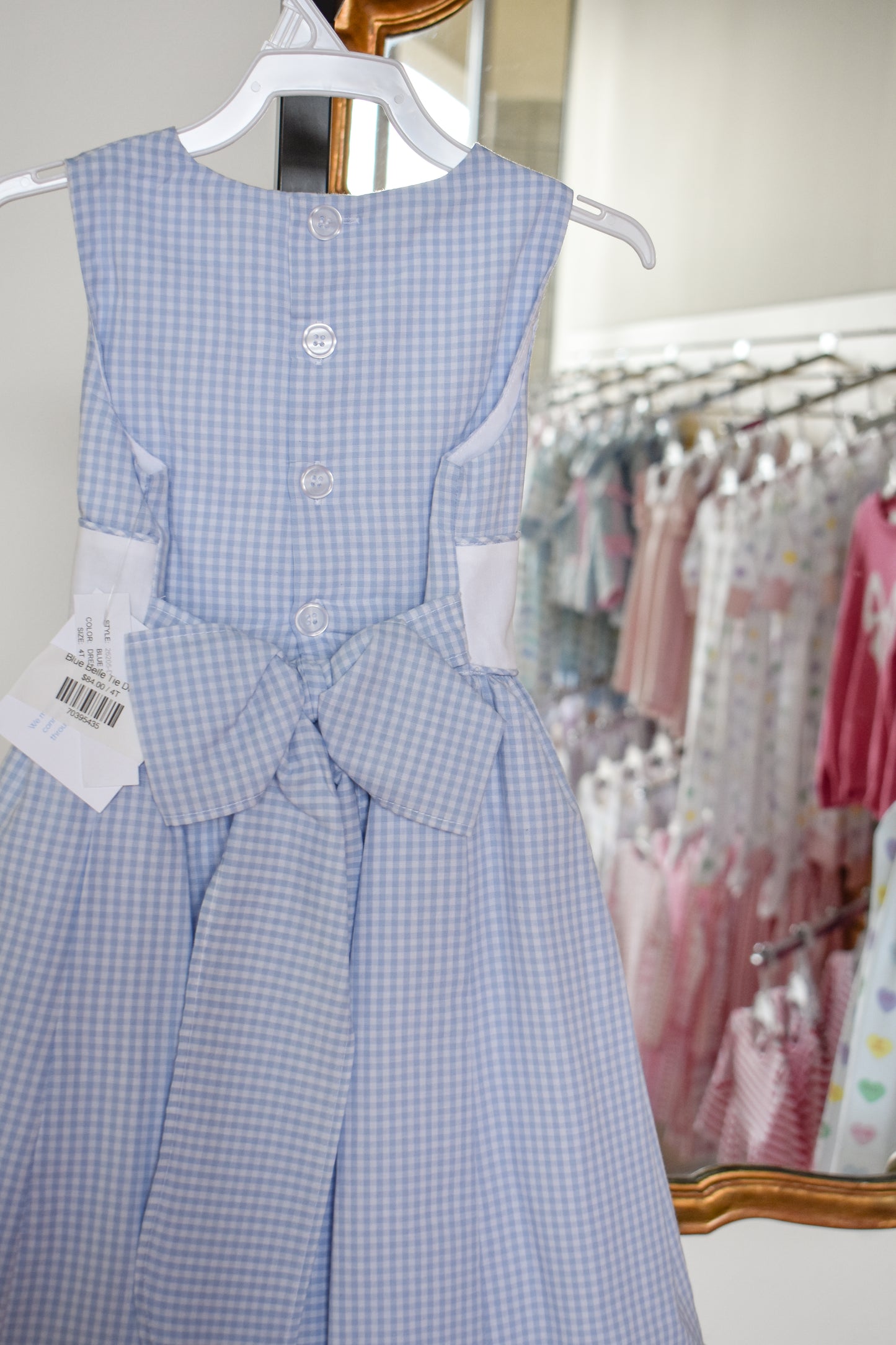 Blue Belle Tie Dress