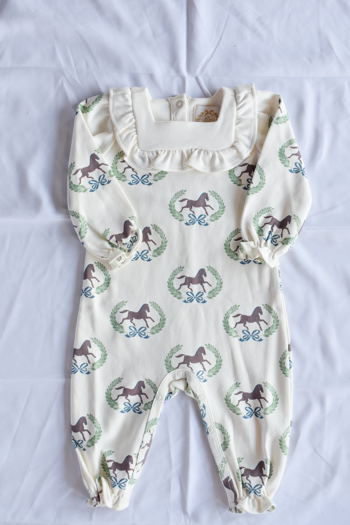 Darla Day Romper-Highland Horses