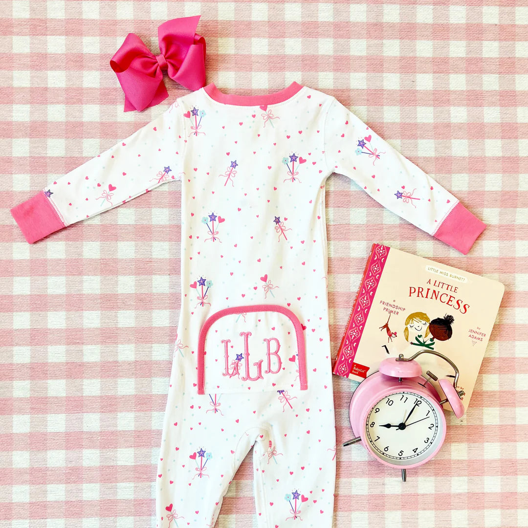 Noelle's Night Night Footed-Fairy Dust Sprinkles/Ro many Rose