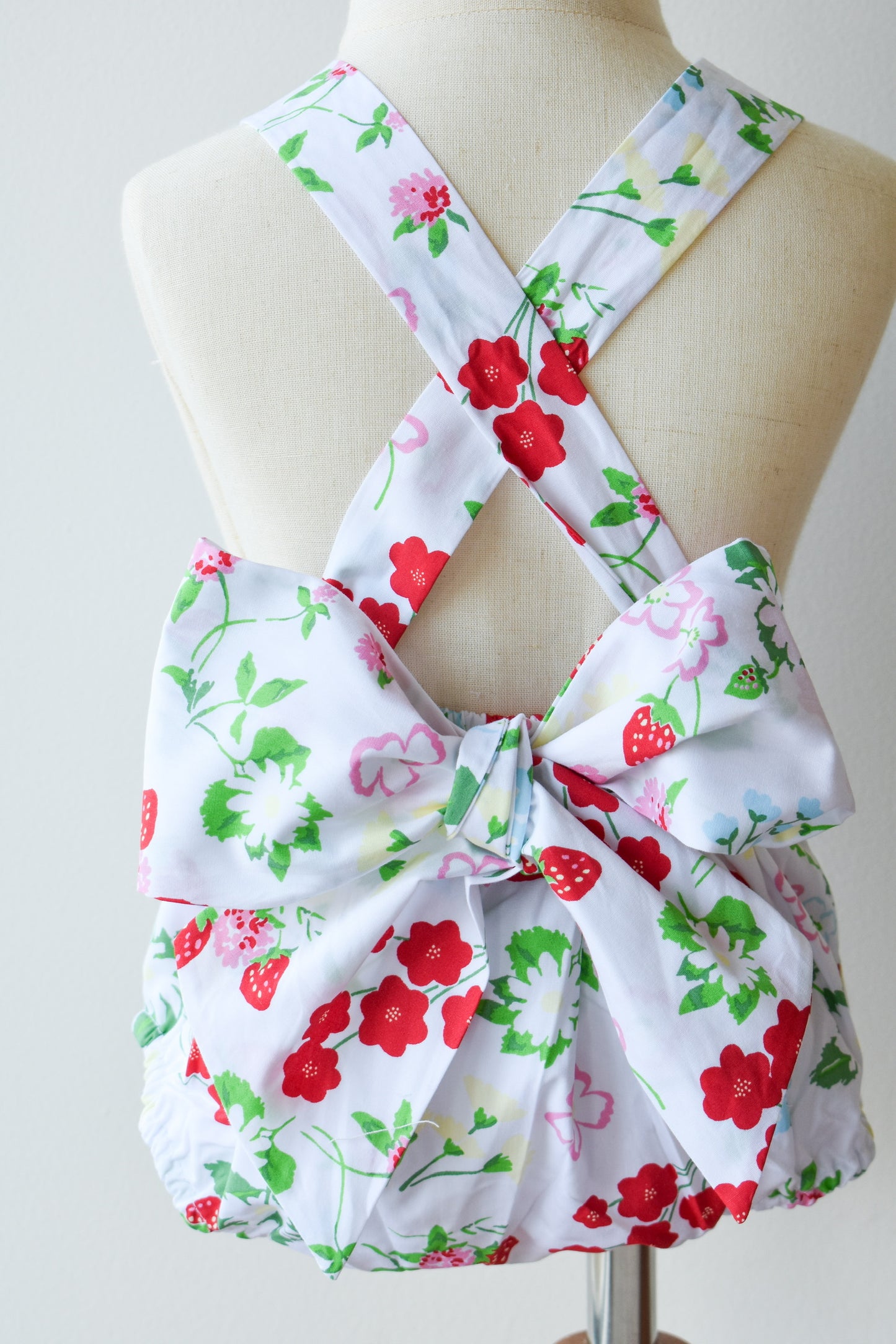 Sally Sunsuit-Berry Sweet Broadcloth