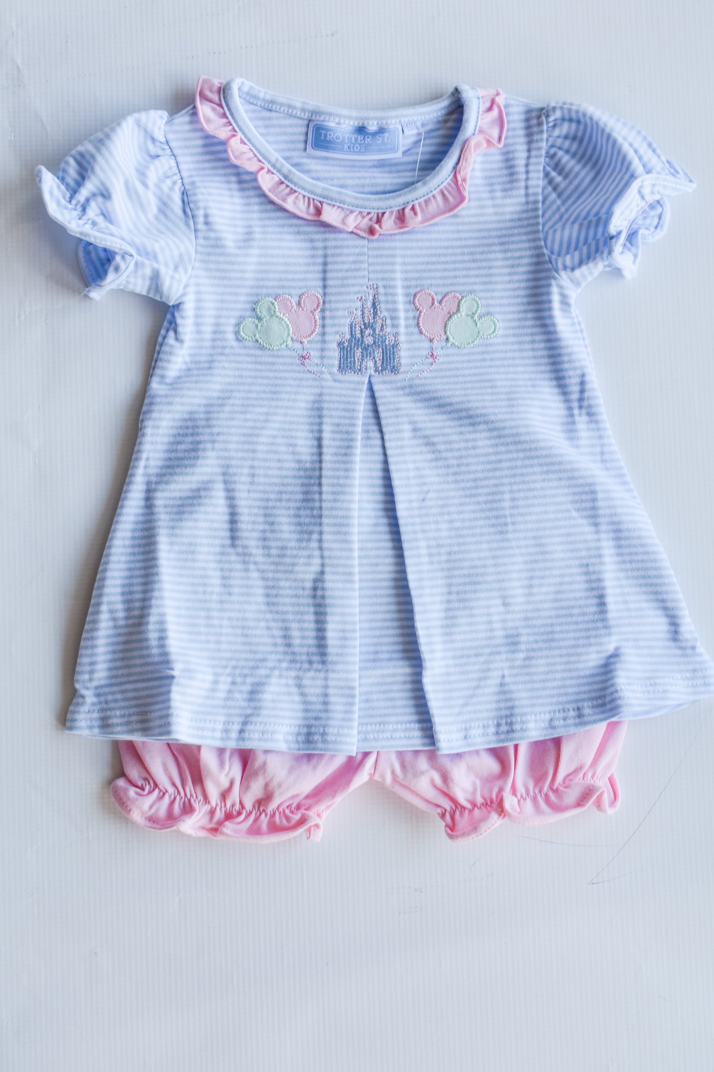 Magically Ever After Ruffle Trim Knit Bloomer Set