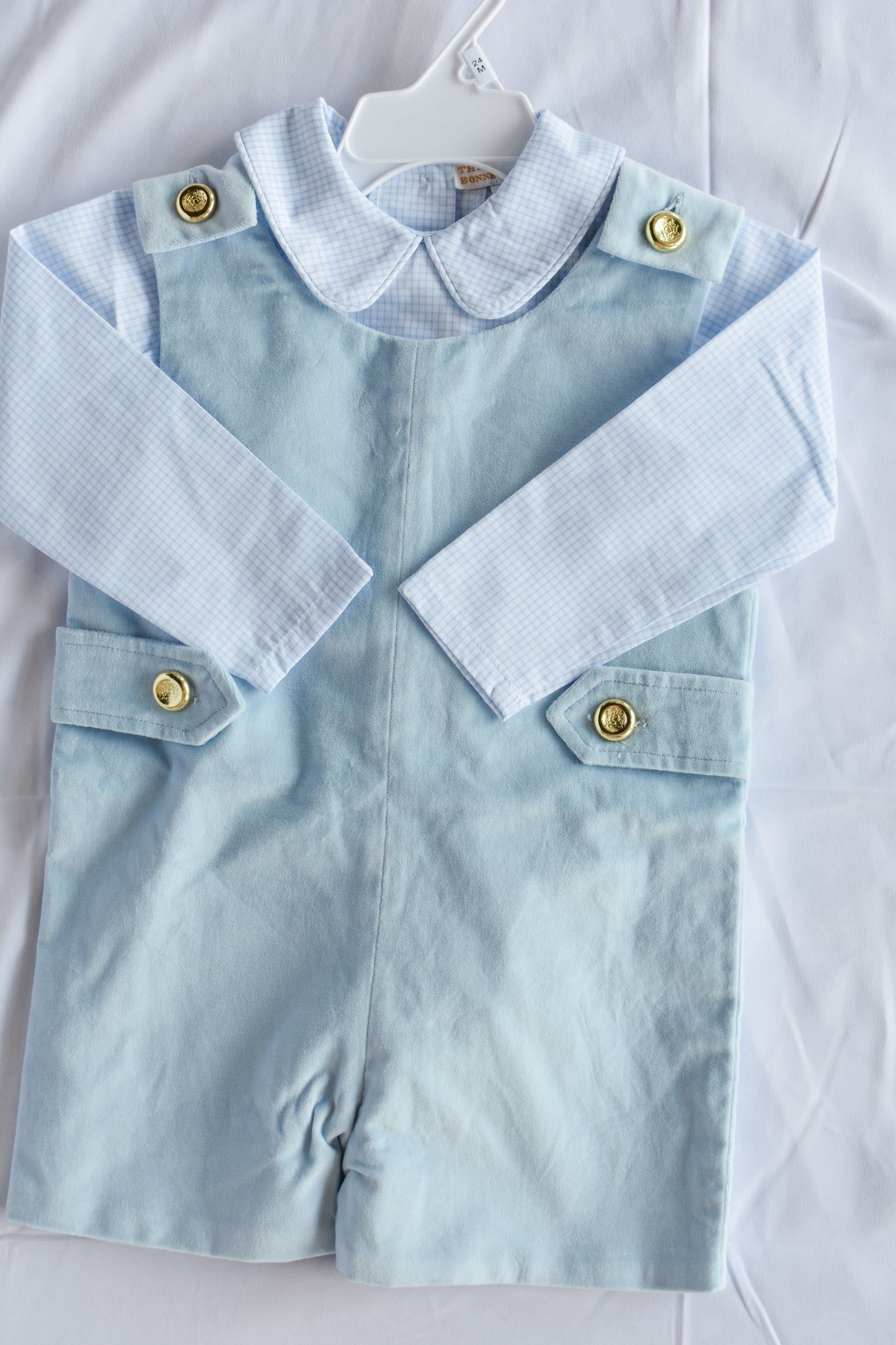 Peter Pan Collared Shirt-Barrington Mini Windowpane