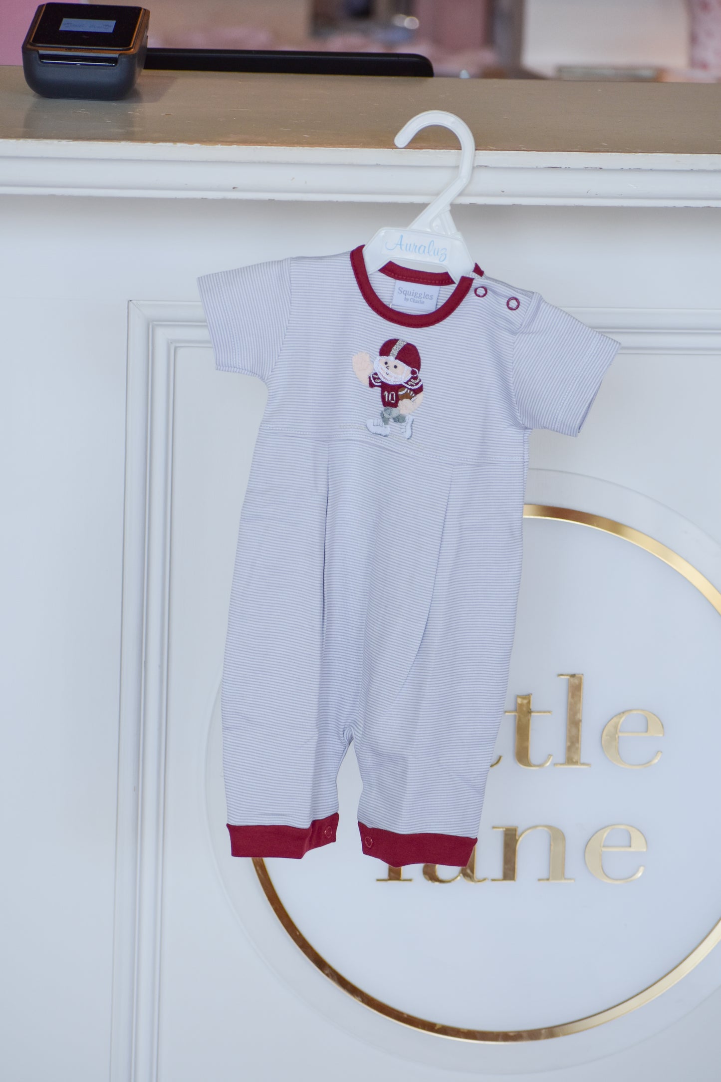 Maroon Boy Romper