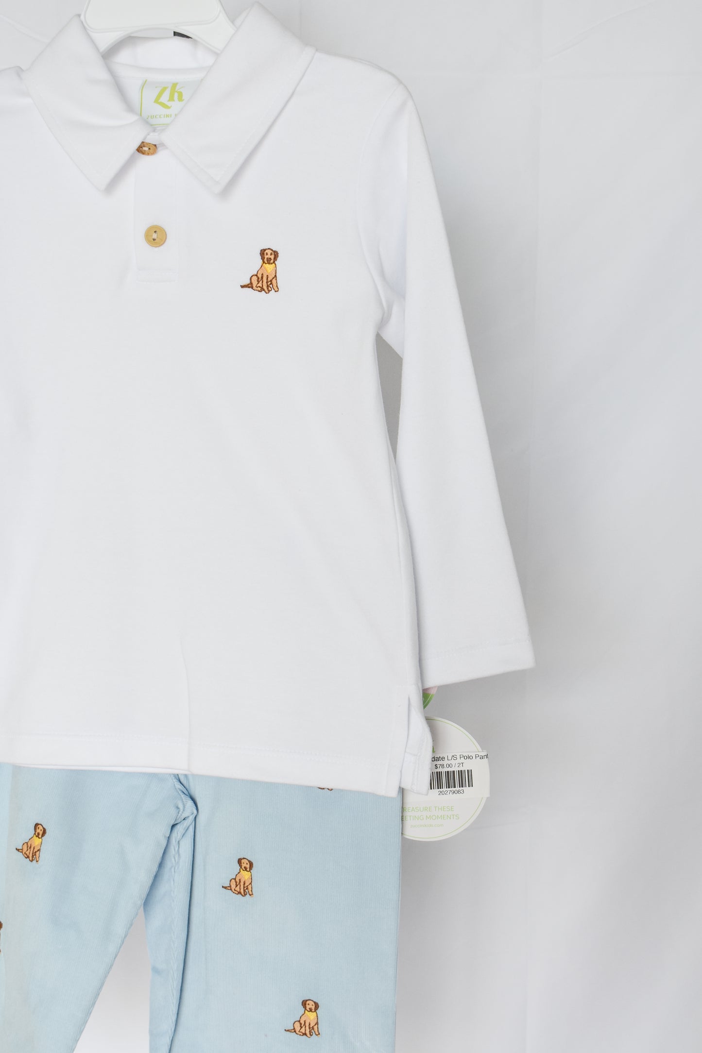 Puppy Playdate L/S Polo Pant Set