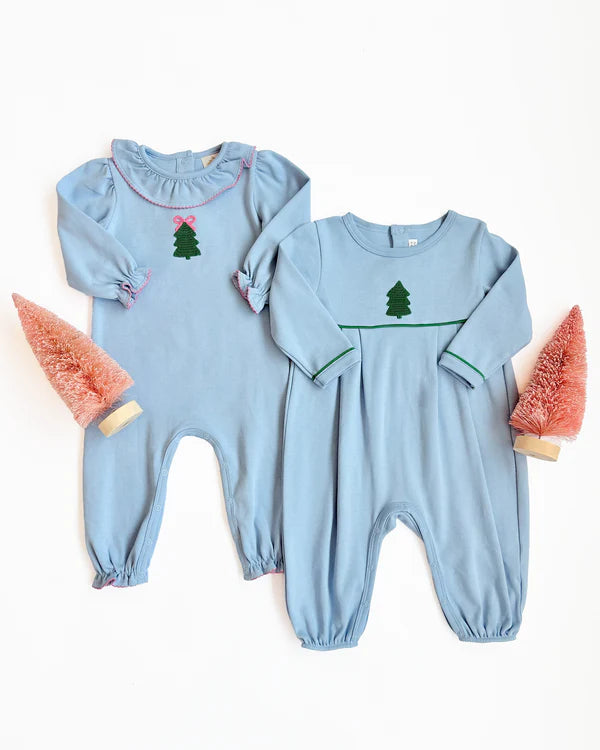 Barrington Christmas Tree LS Bradford Romper