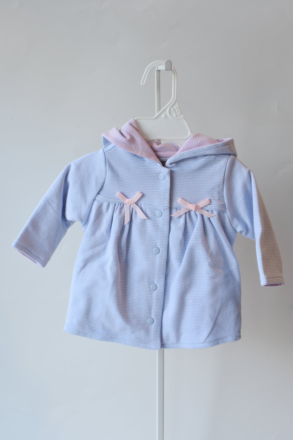 Blue Mini Stripe Bow Jacket