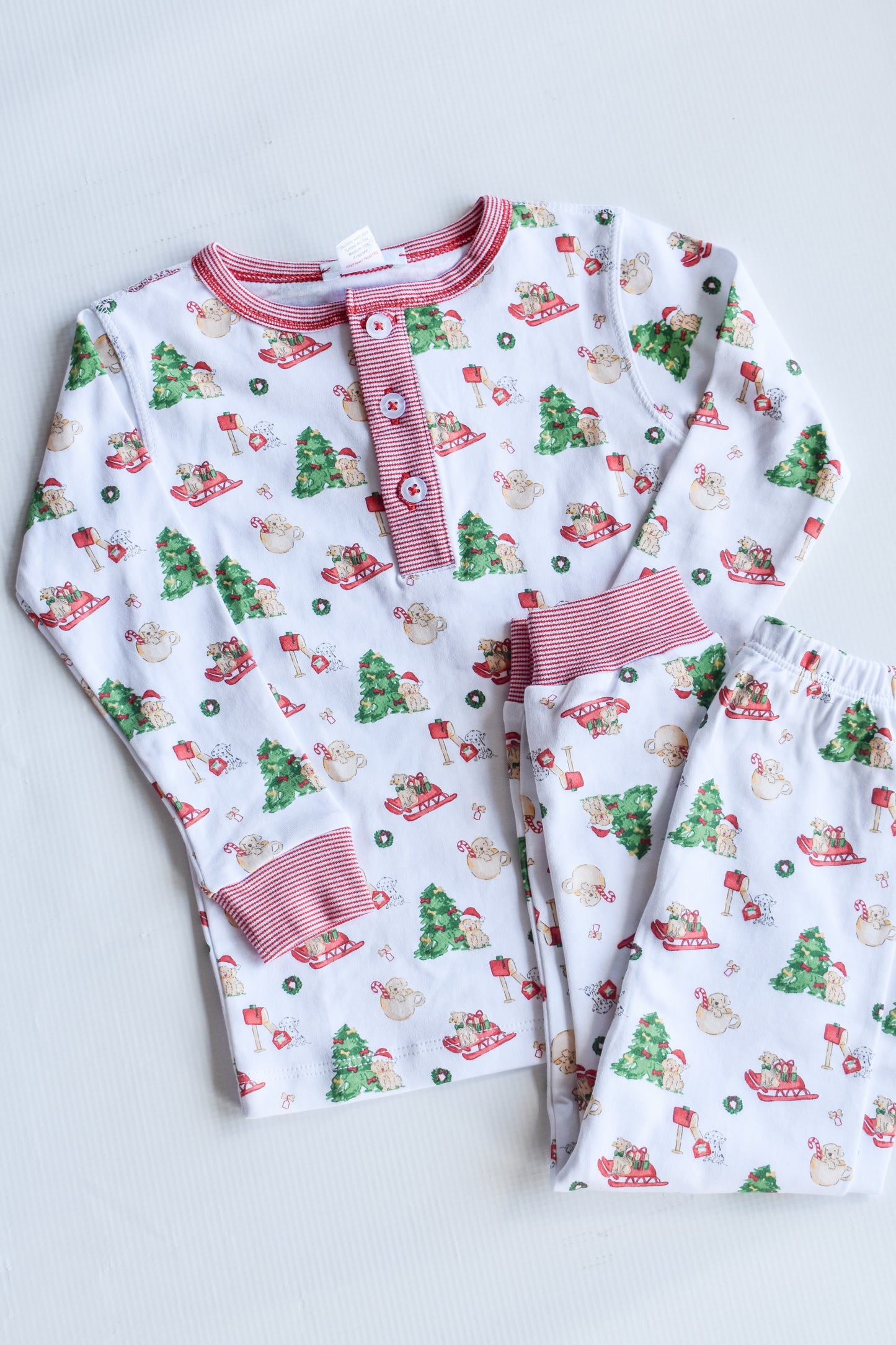Paw-liday Pups Long Sleeve PJ Pant Set