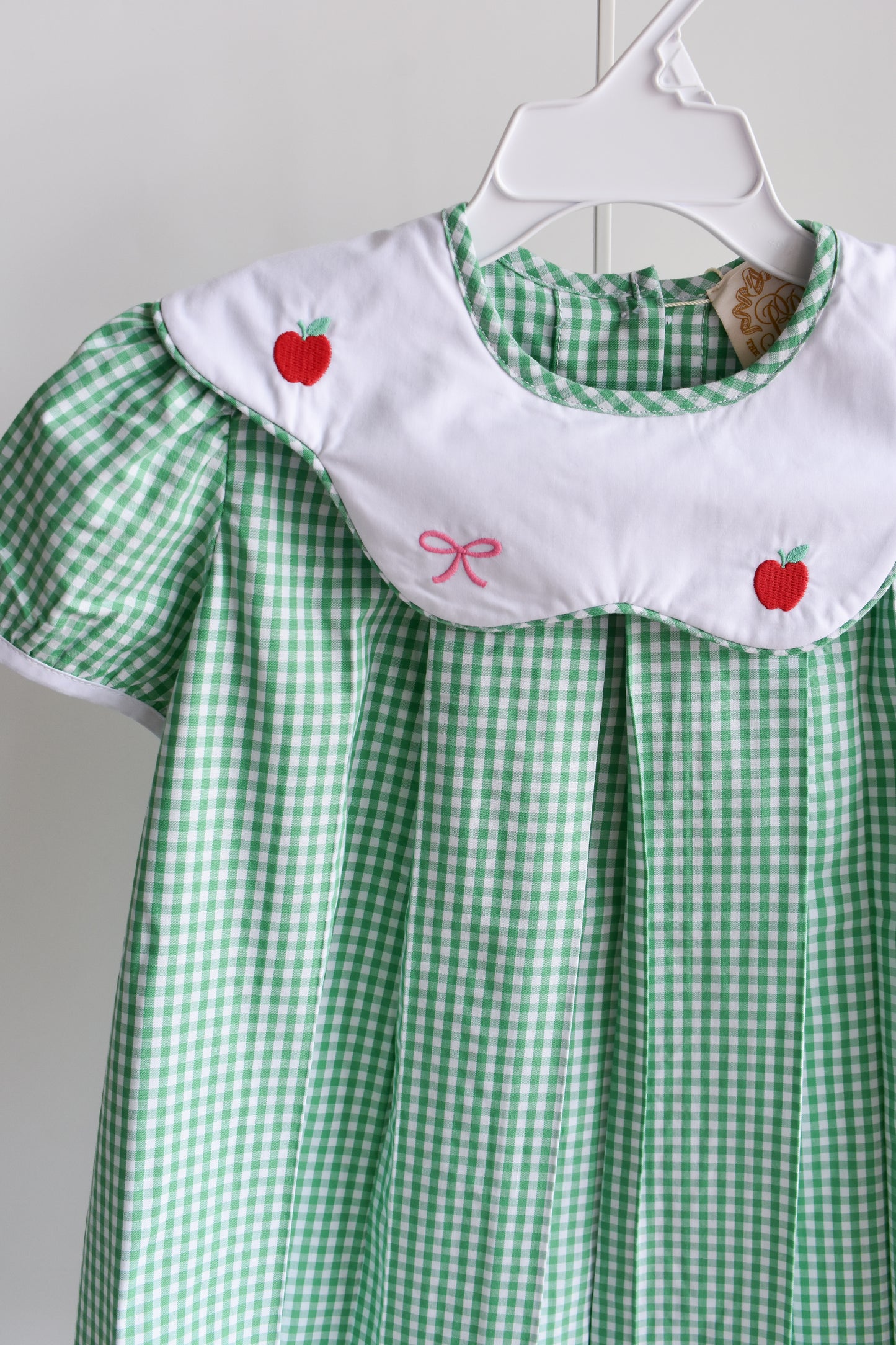 Frenchy Frock-Gibson Island Green Gingham