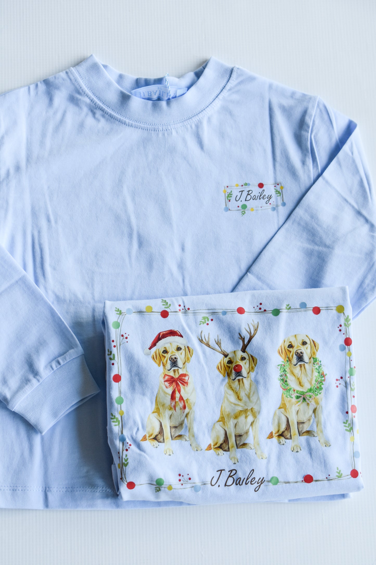 Happy Holidays L/S Logo Tee