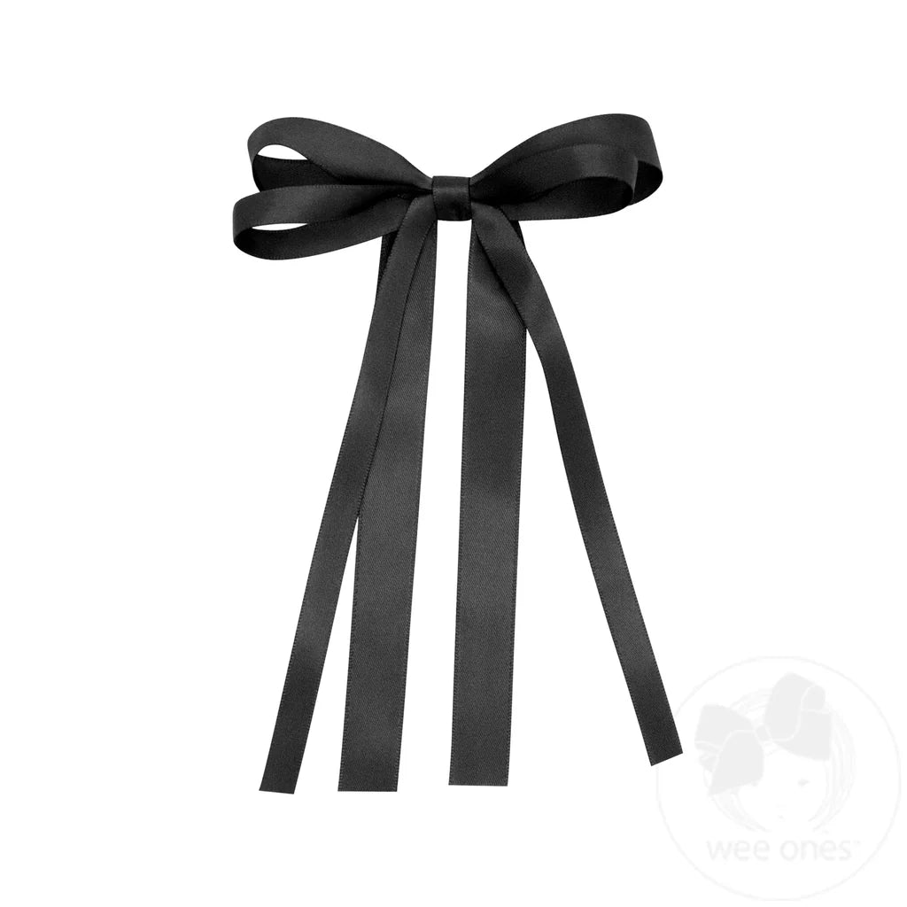 Mini Double Satin Streamer Bow