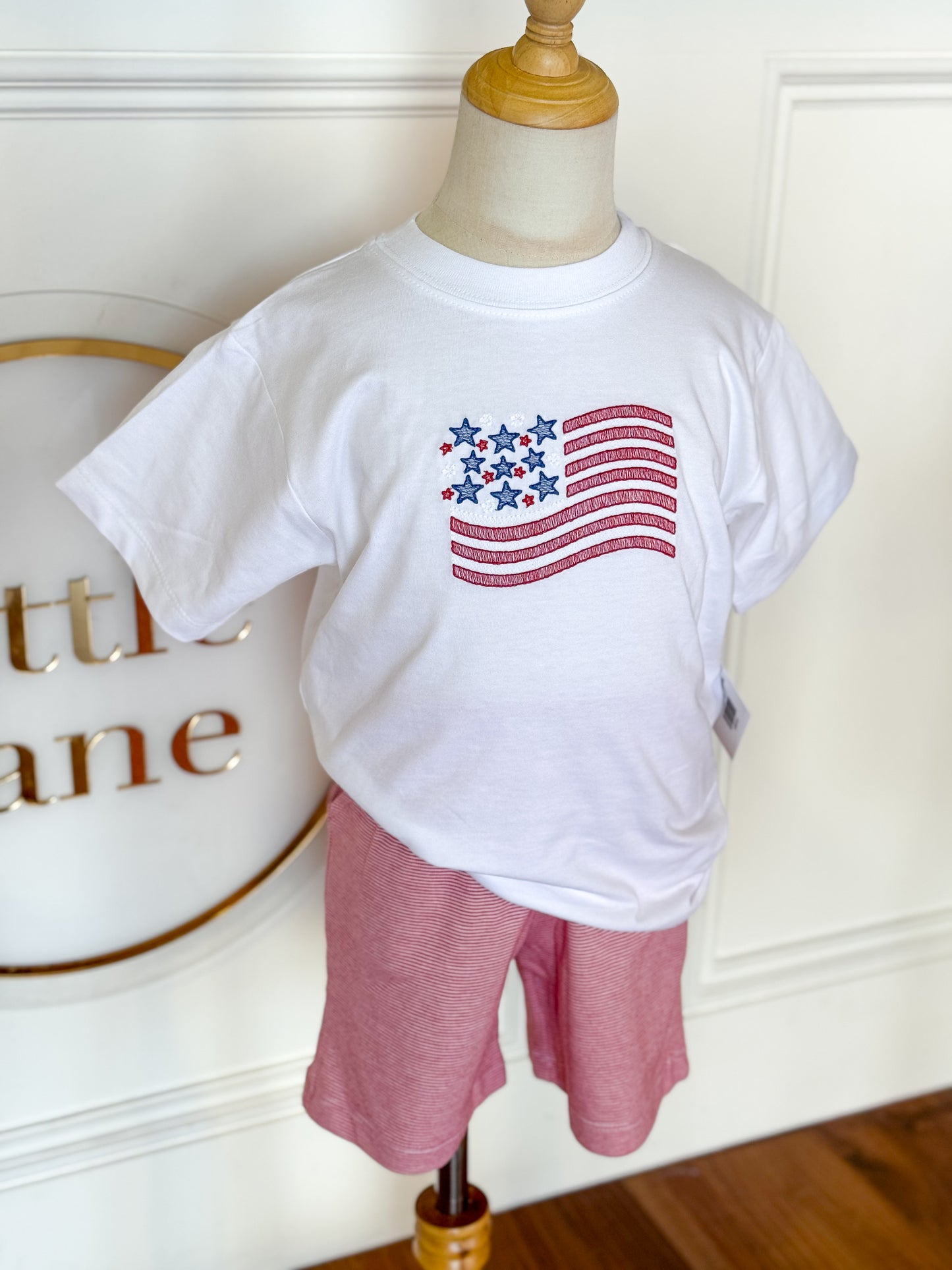 Boy's Flag Knit Short Set