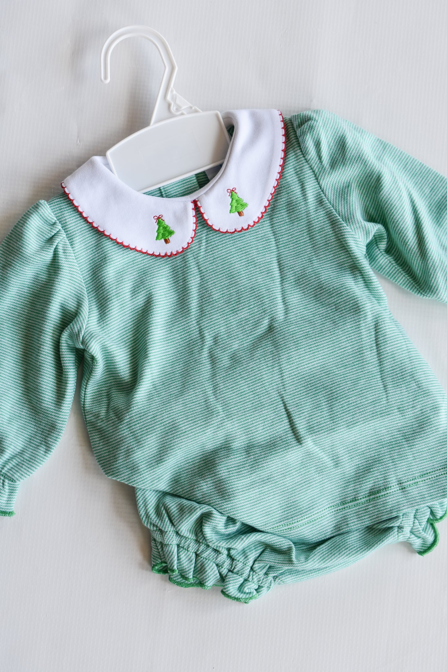 Little Christmas Tree Girl Diaper/Bloomer Set