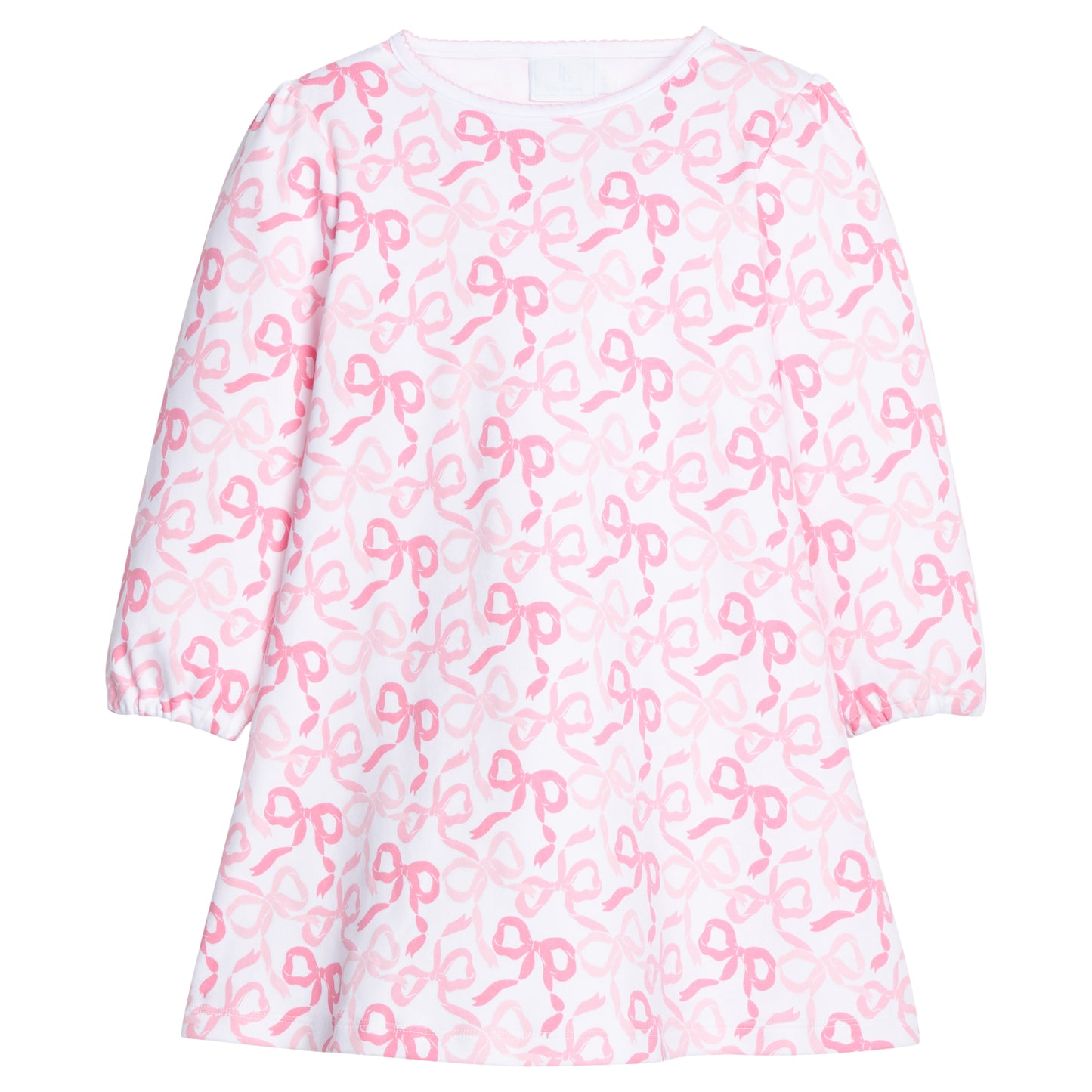 Blushing Ribbons and Bows Printed Dress