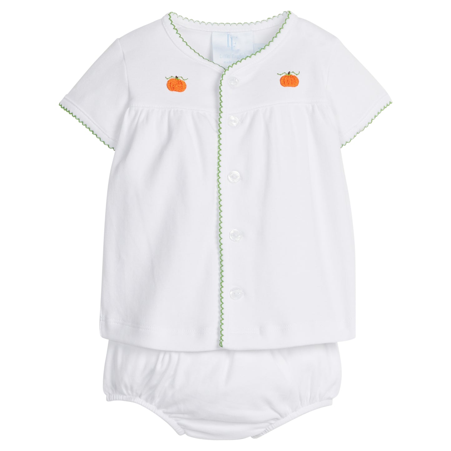 Pumpkin Patch Pinpoint Layette Knit Set