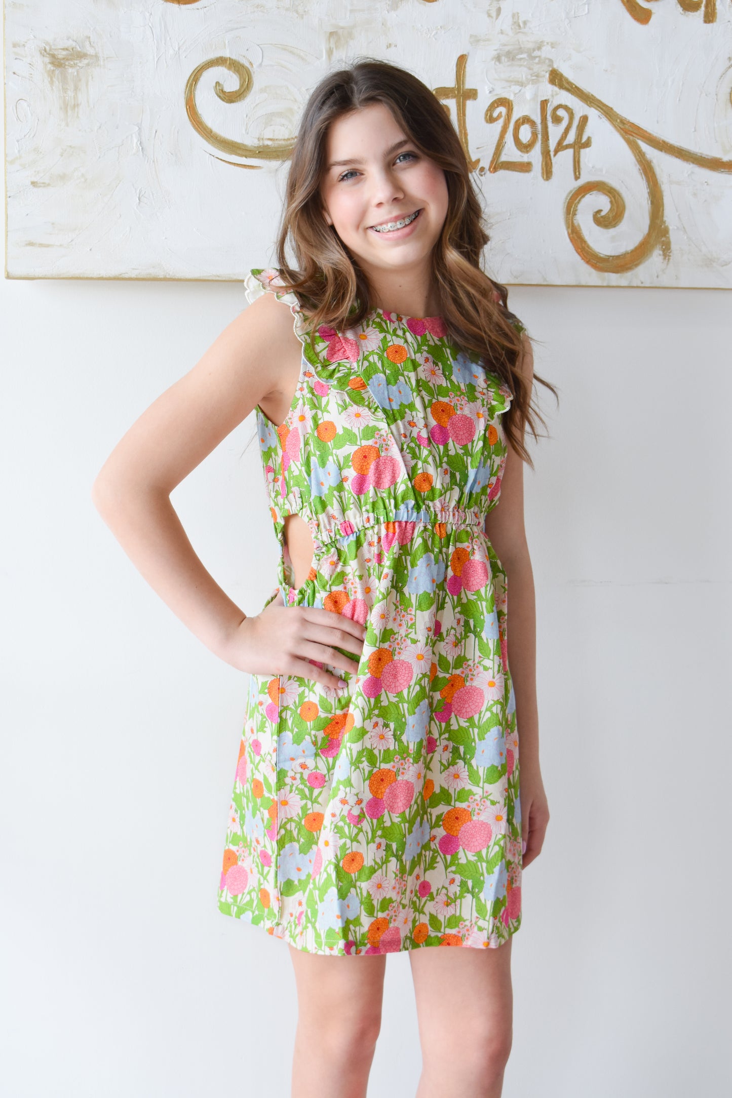 Cutout Dress-Longmeadow Floral