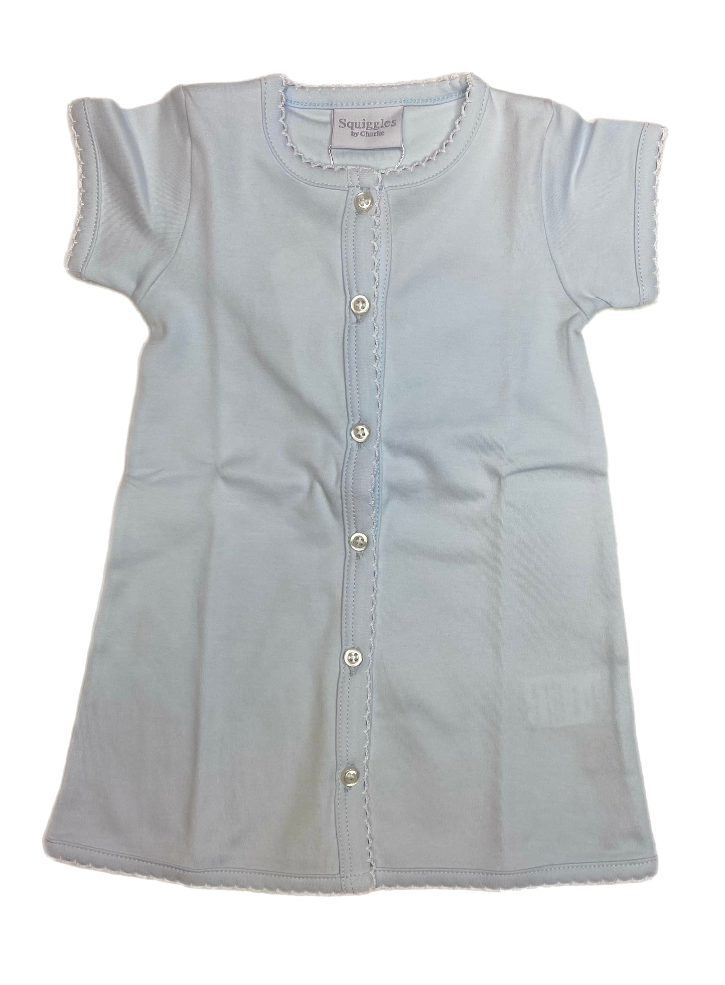Plain Day Gown-Short Sleeve