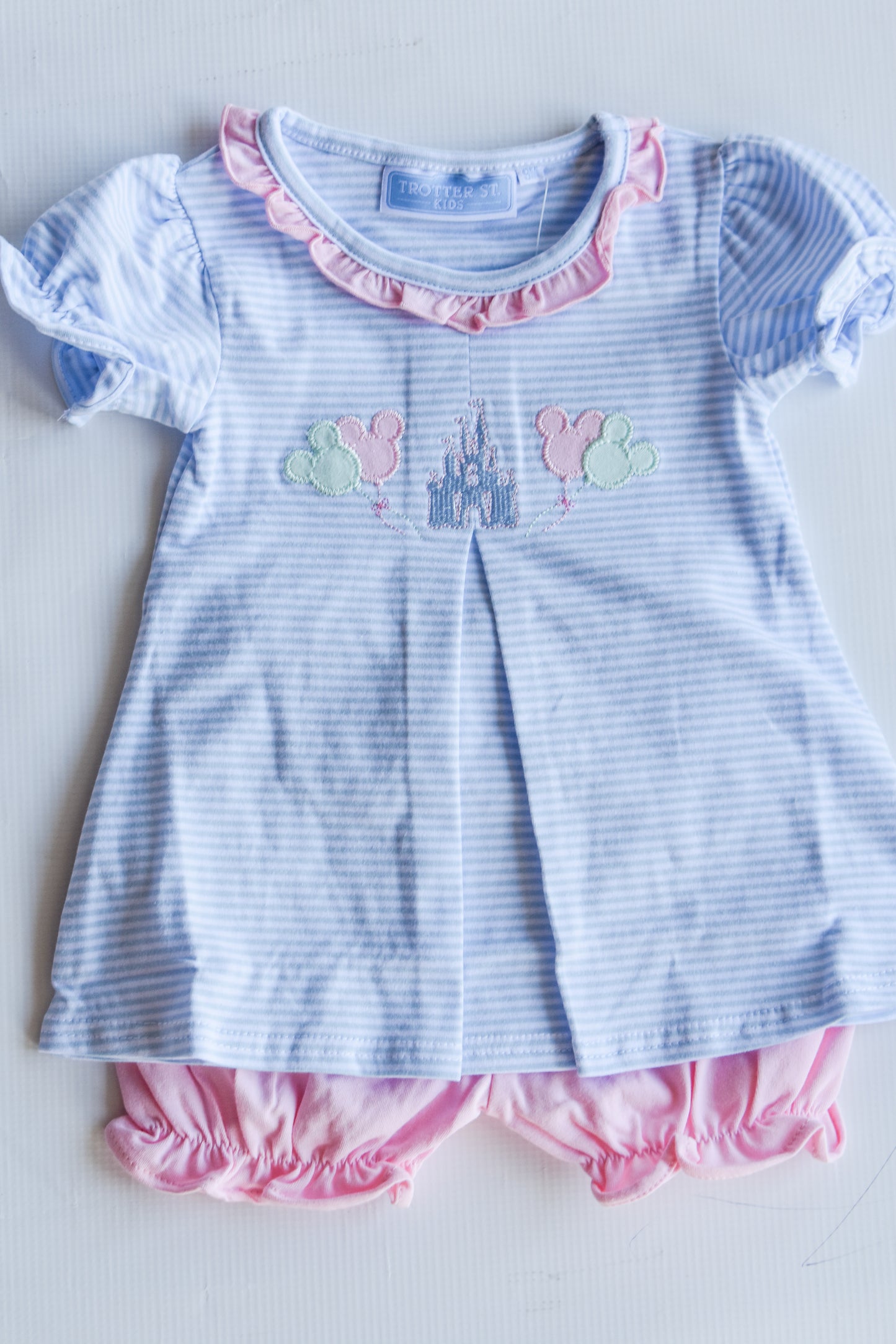 Magically Ever After Ruffle Trim Knit Bloomer Set