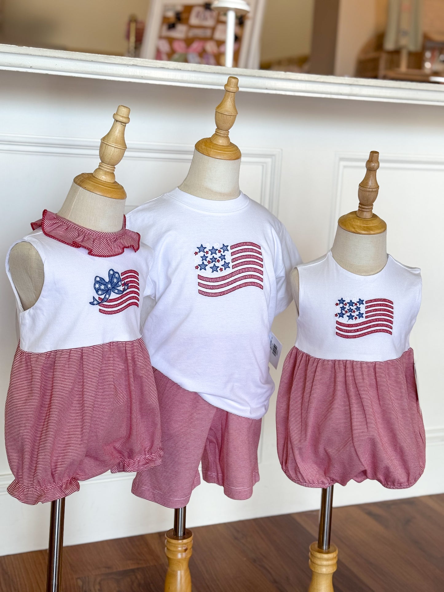 Boy's Flag Knit Short Set