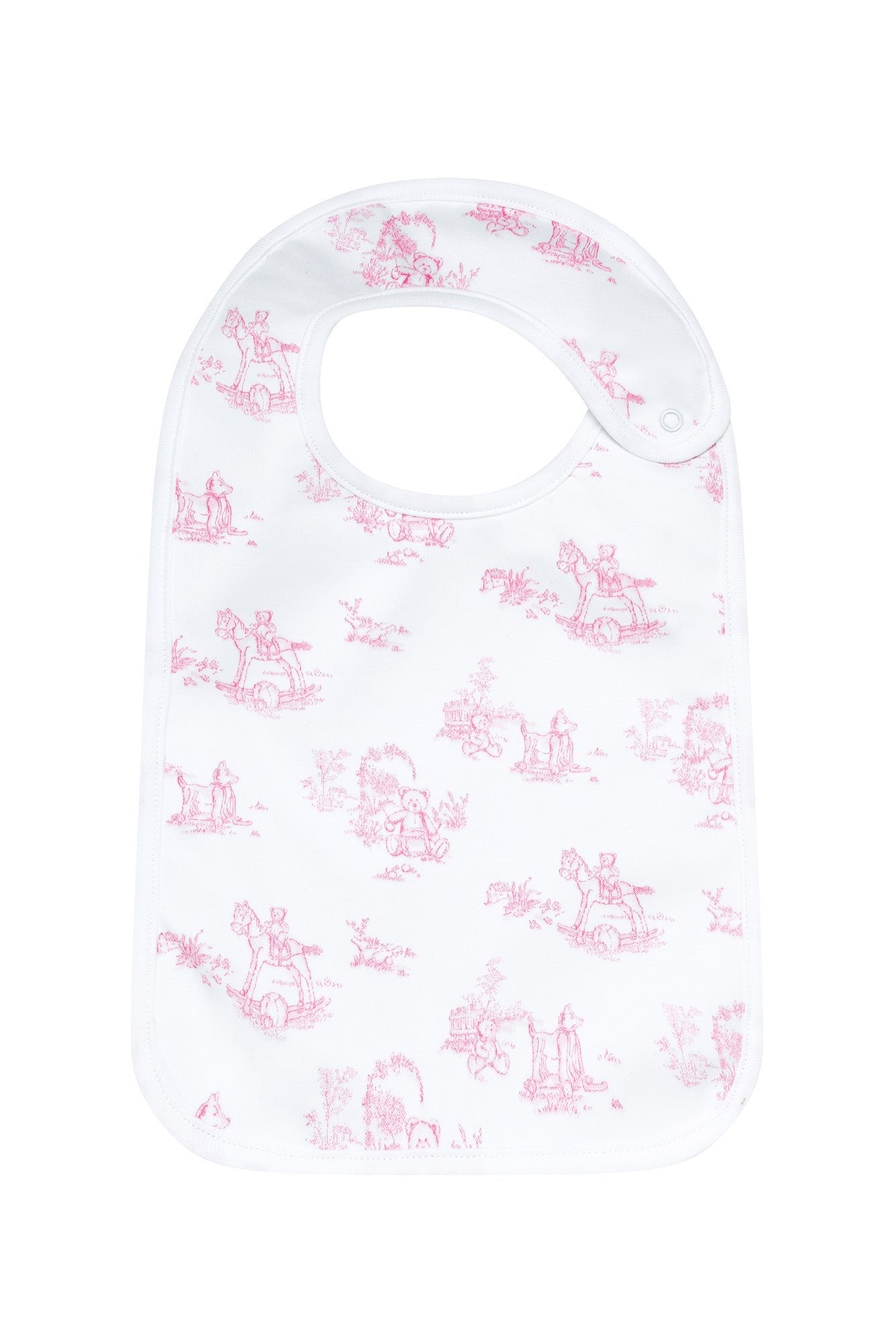 Classic Toile Bib and Burp Cloth