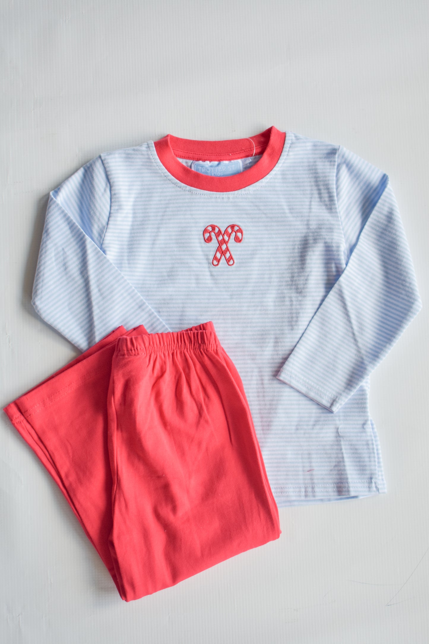 Candy Cane Cutie Long Sleeve Pant Set