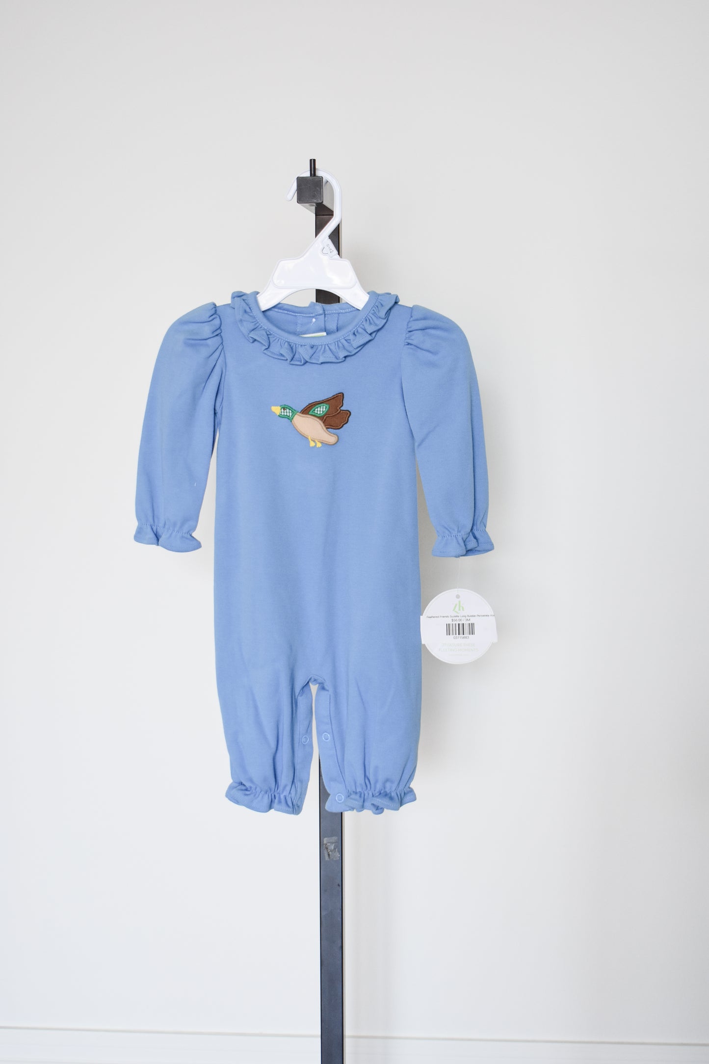 Feathered Friends Suzette Long Bubble-Periwinkle Knit