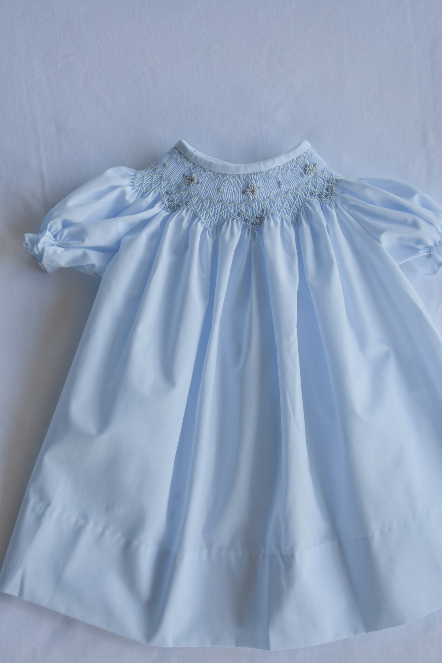 Lily Whispers-Blue Bishop Dress