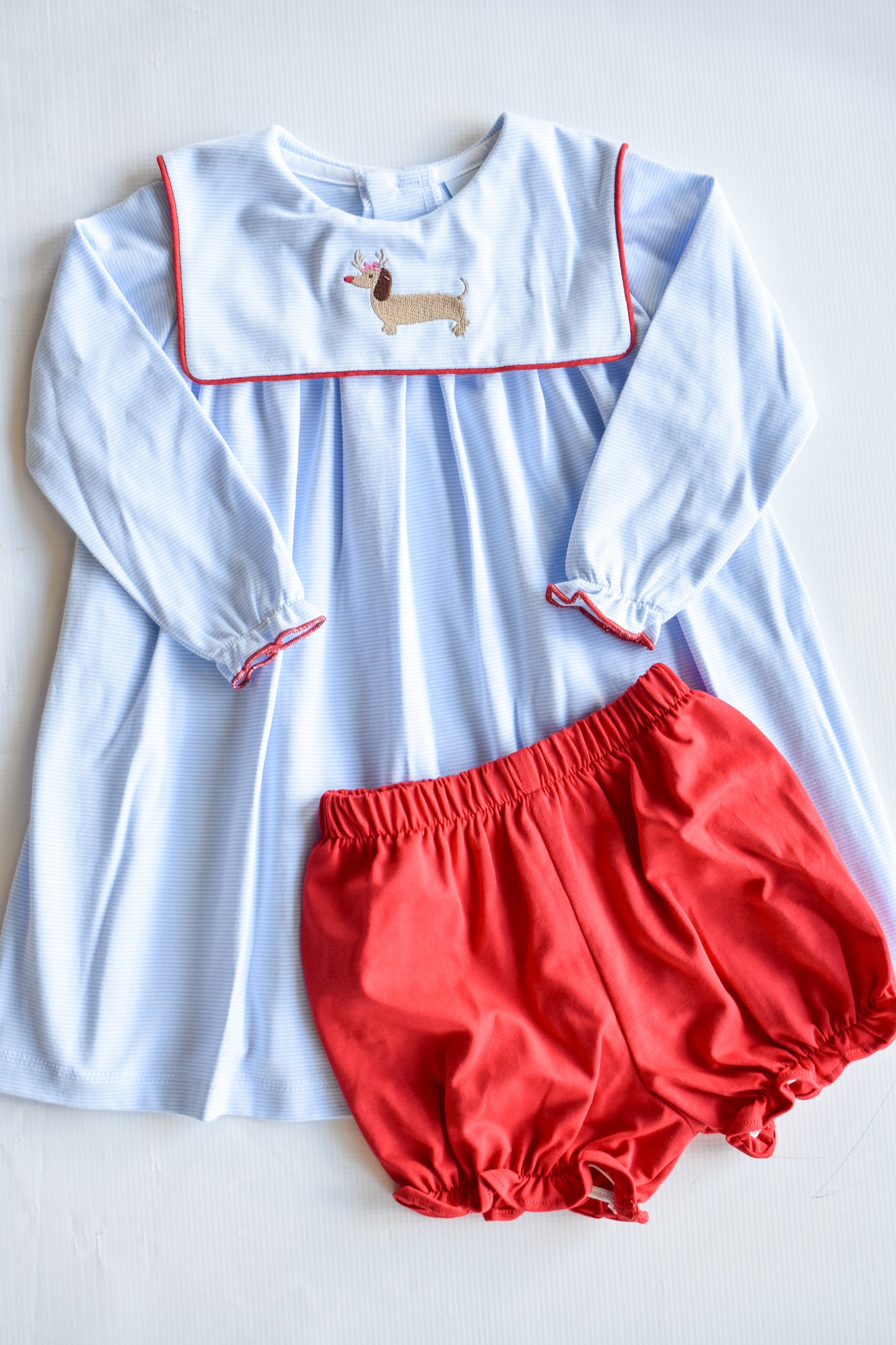 Ruthie Reindog Knit Bloomer Set
