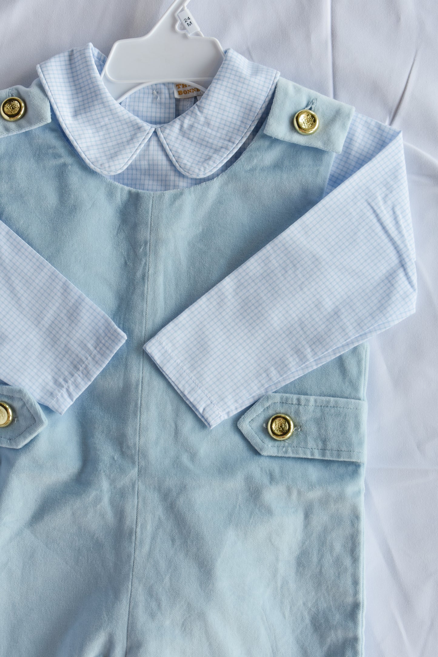 Peter Pan Collared Shirt-Barrington Mini Windowpane