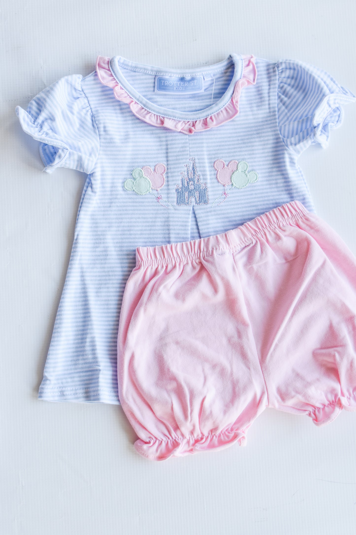Magically Ever After Ruffle Trim Knit Bloomer Set