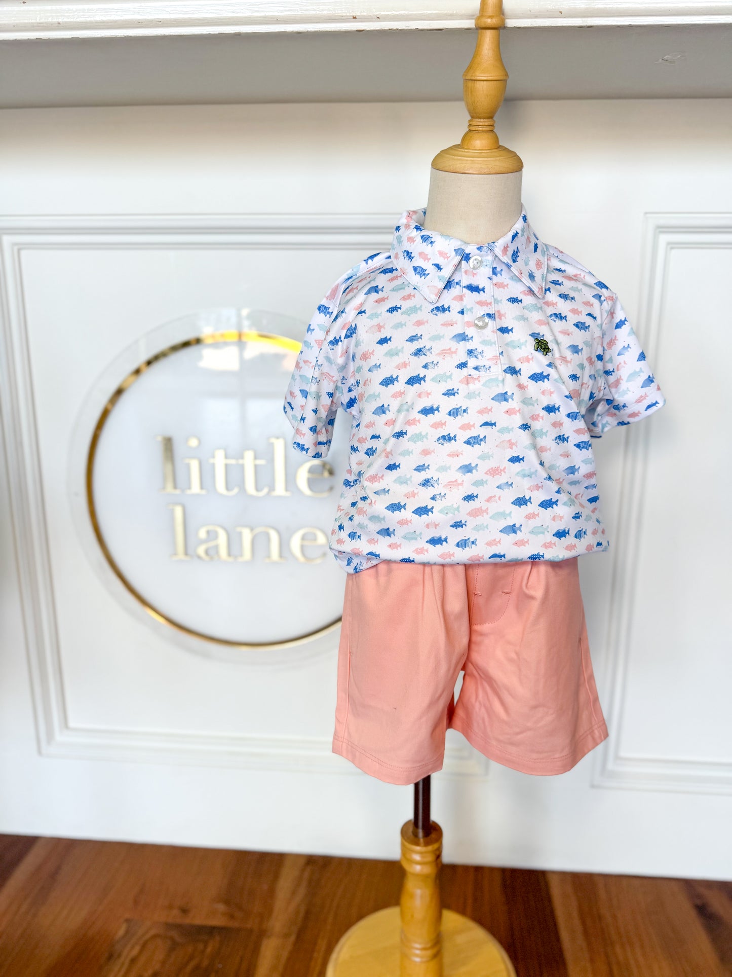 Seaside Pull On Shorts-Cantaloupe