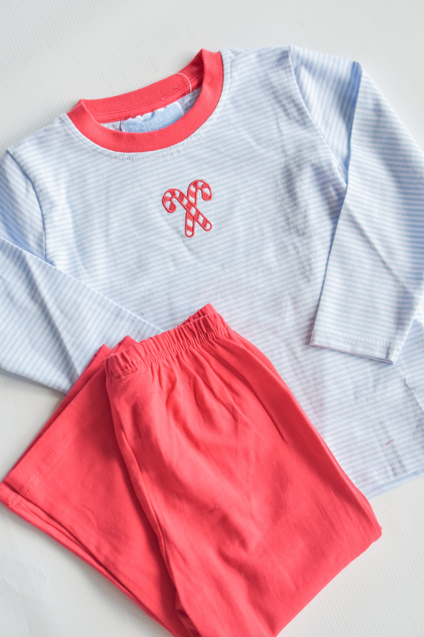 Candy Cane Cutie Long Sleeve Pant Set