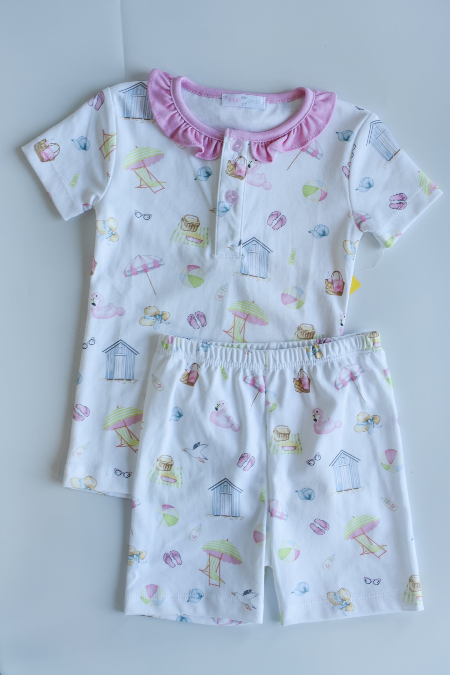 Sandy Pink Toes-Girl’s PJ Short Set