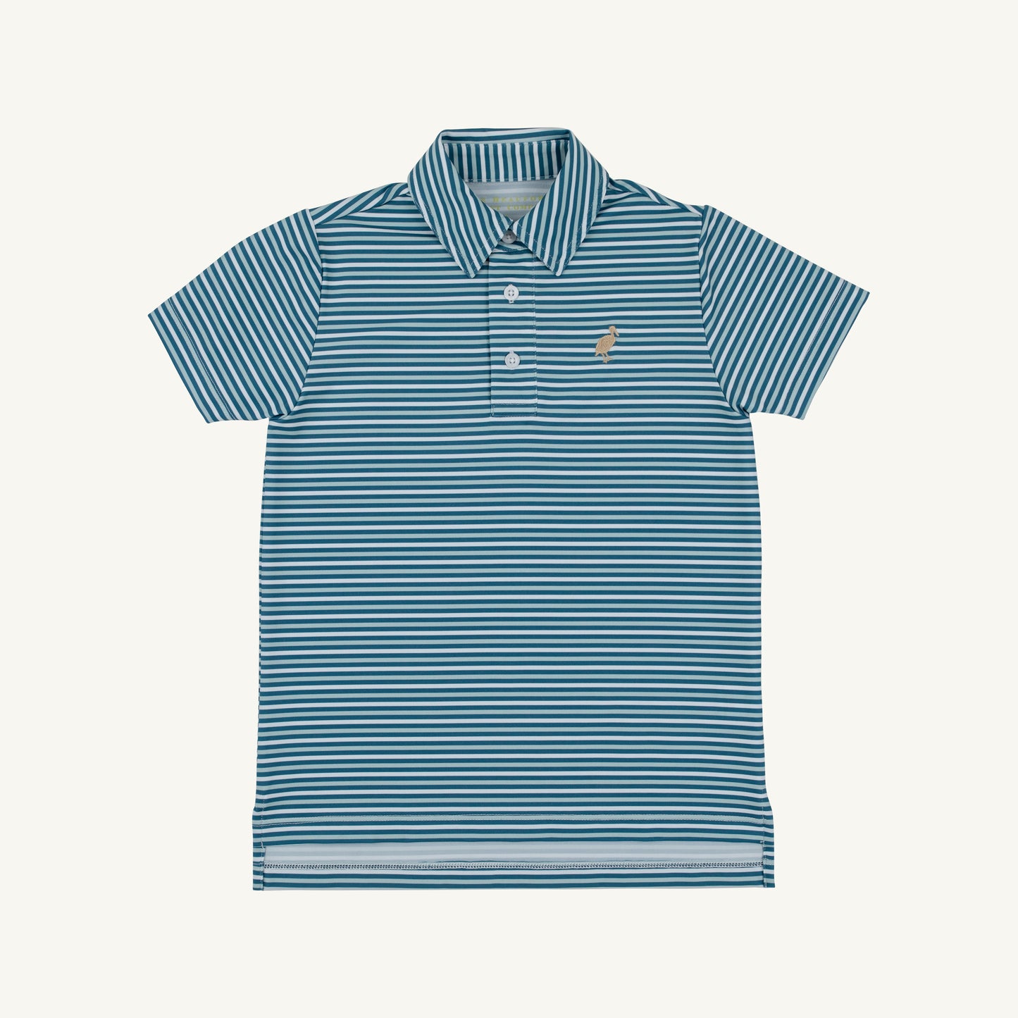 Prepletic Prim and Proper Polo-Barnsley Blue/Khaki Sumner Stripe