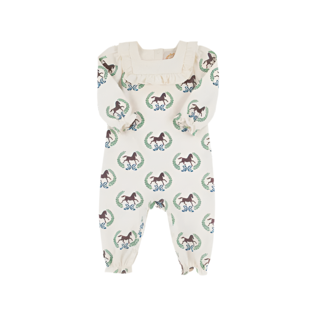 Darla Day Romper-Highland Horses