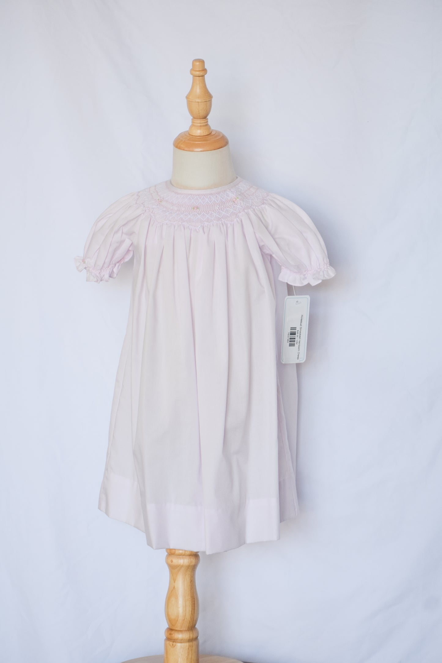 Rosebud Smocked Heirloom Dress