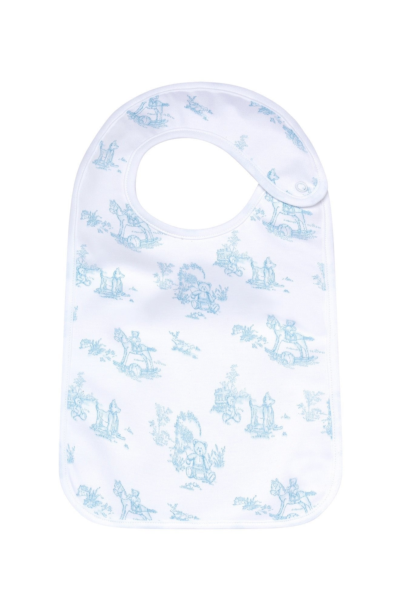 Classic Toile Bib and Burp Cloth