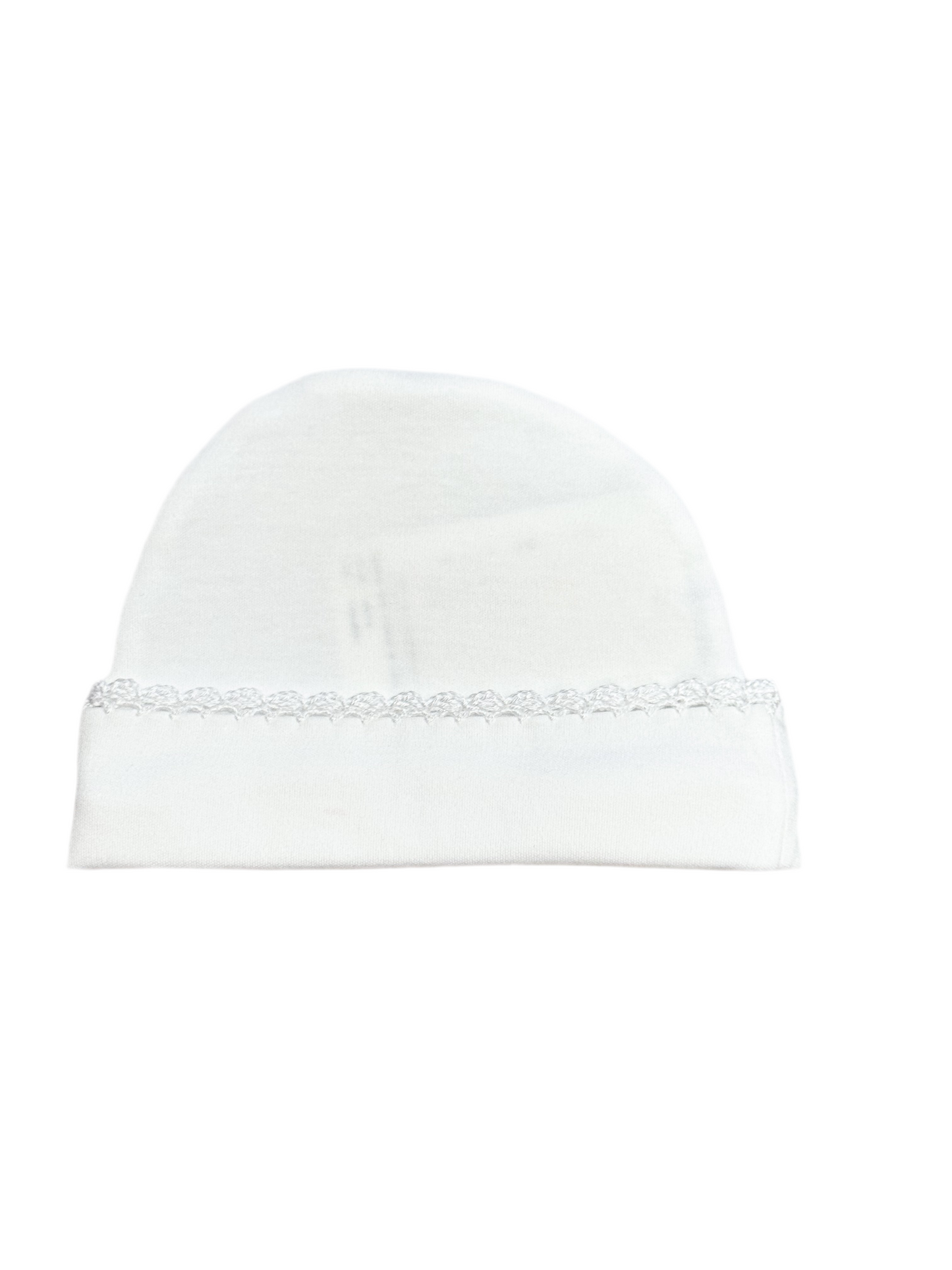 Squiggles Crochet Edge Beanie Cap