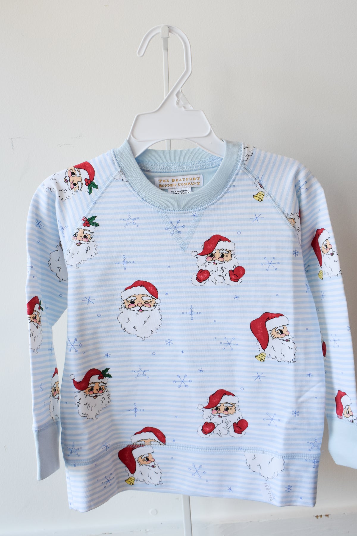 Cassidy Comfy Crewneck-Blue Dear Santa