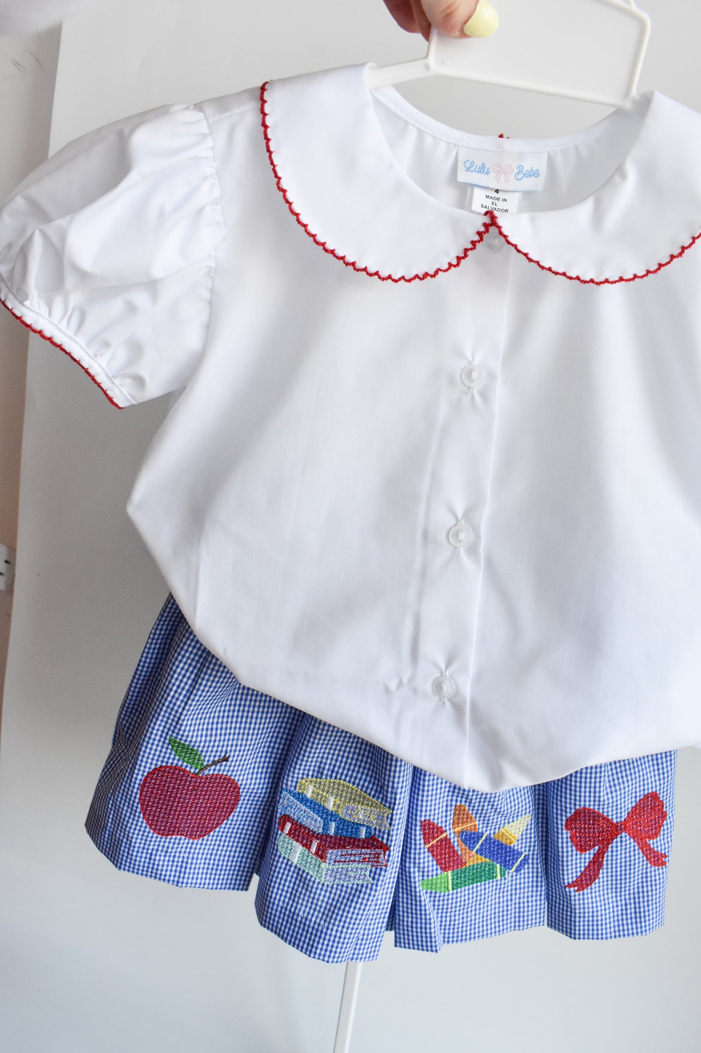 Olivia's Back To School Blouse/Skirt Set