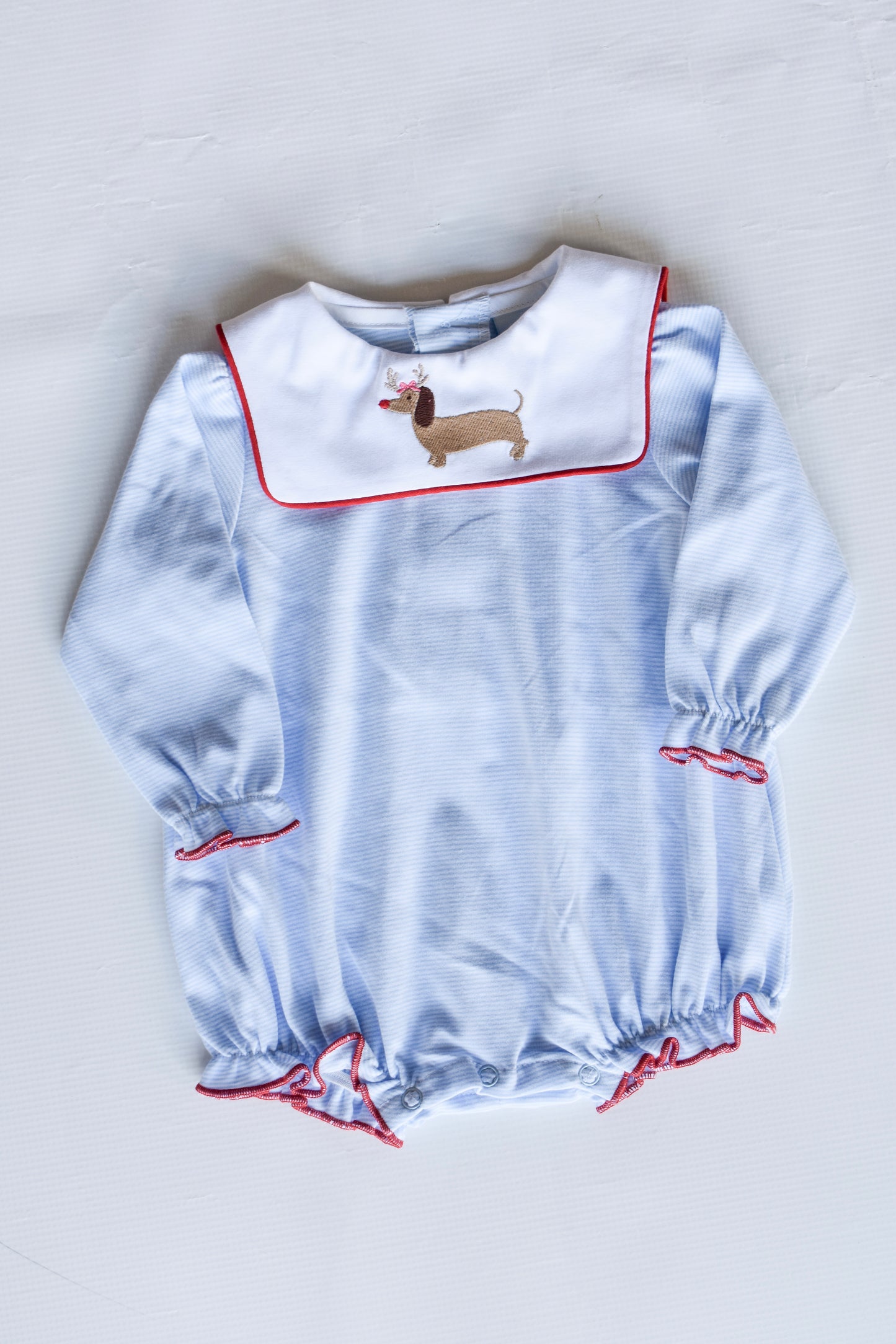 Ruthie Reindog Girl's Blue Knit Bubble