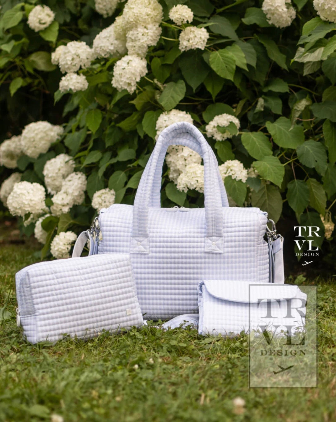 Quilted Stroller Bundle-Pimlico Stripe Blue