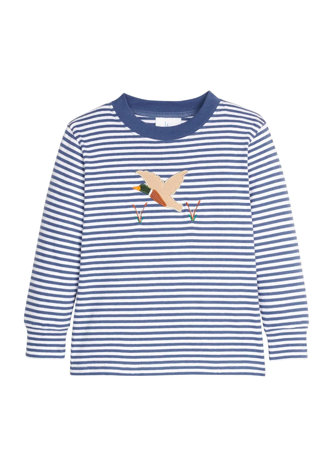 Flying Mallard Long Sleeve Appliqué T Shirt
