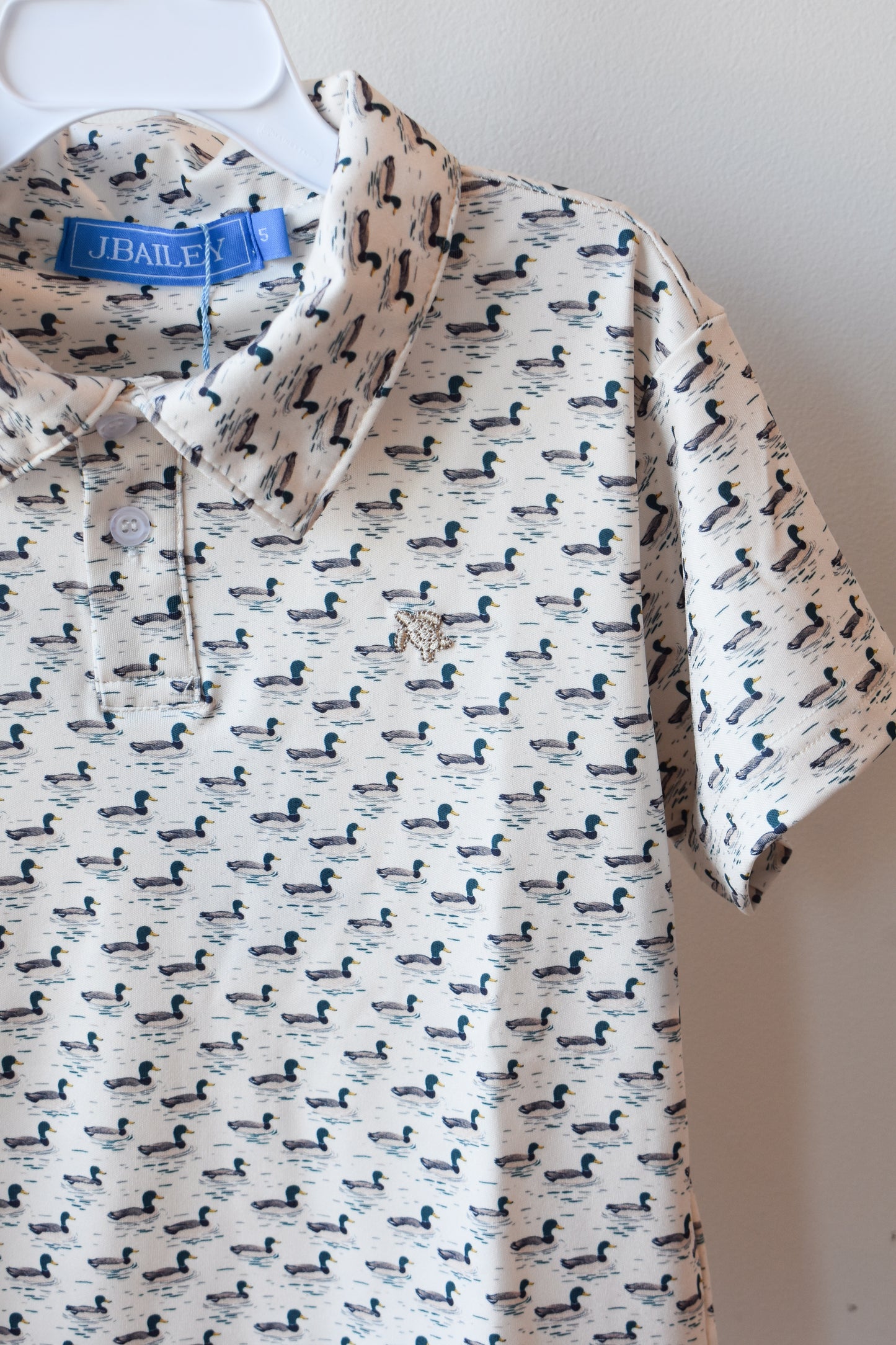 Short Sleeve Performance Polo-Mallard Print