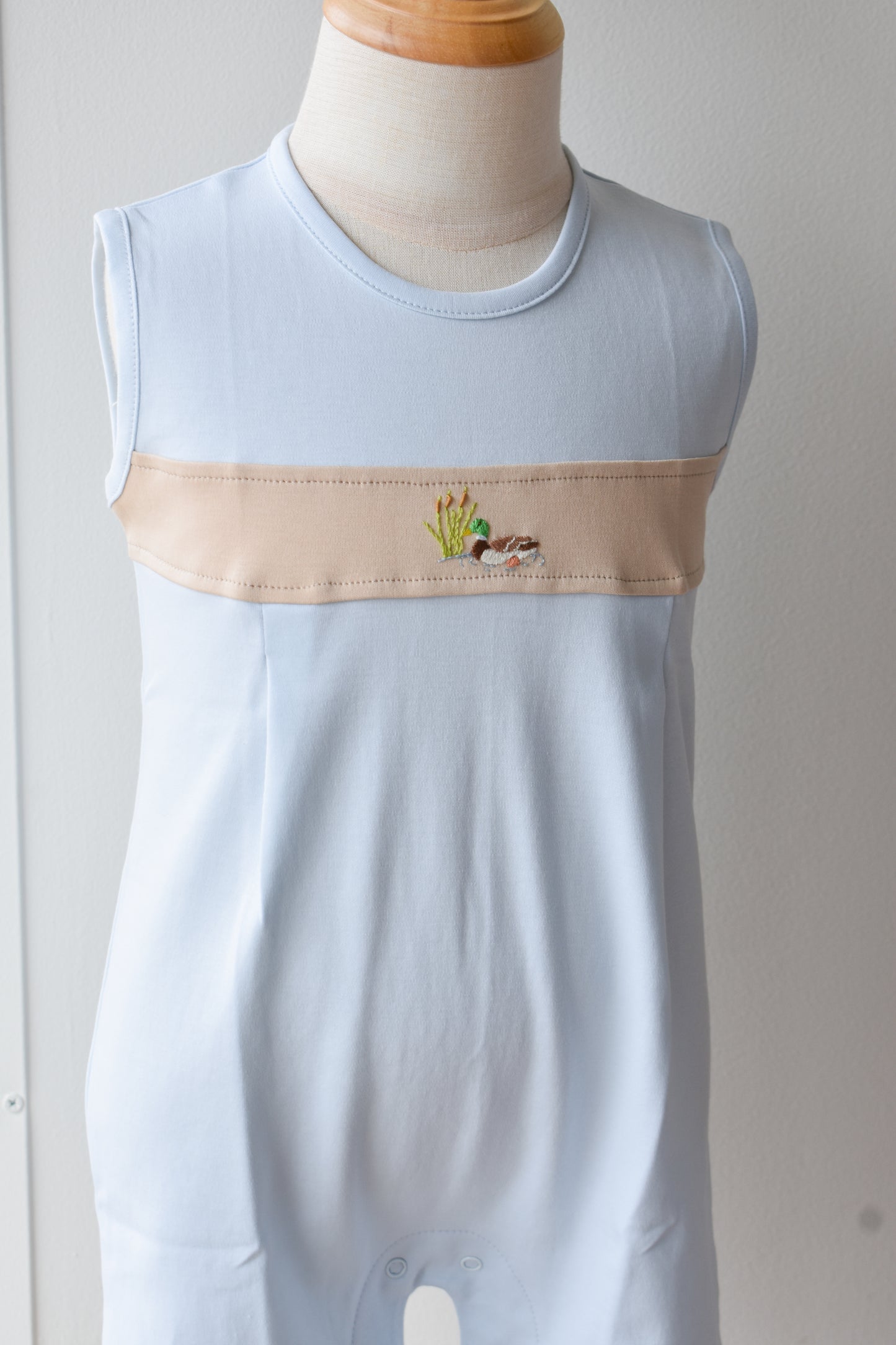 Mallard n Cattails Pleated Sunsuit