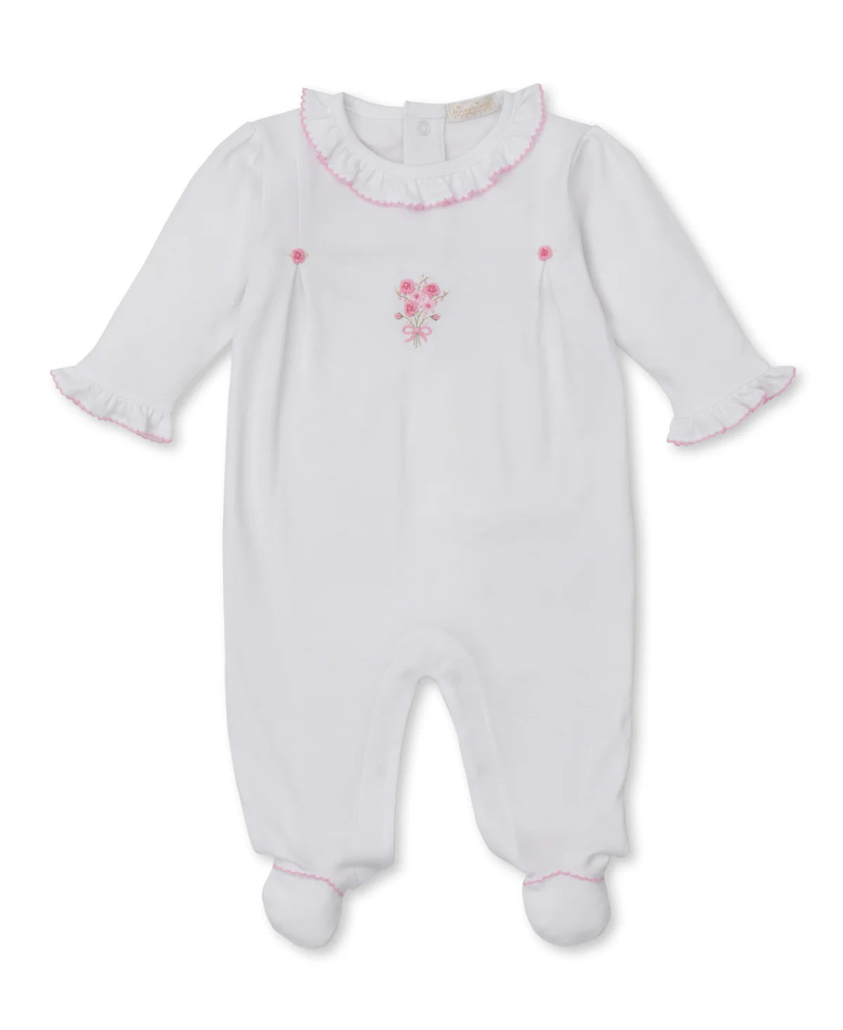 Victorian Rose Embroidered Footie